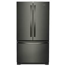 Whirlpool 25 Cu Ft French Door Refrigerator In Fingerprint Resistant Black Stainless With Internal Water Dispenser In 2020 French Door Refrigerator French Doors Stainless Steel Kitchen Appliances