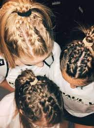 Hairstyles Braided Videos Volleyball Waves Hairstyle Hairstyles Hair Styles Game Day Hair Volleyball Hairstyles