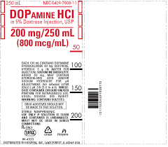 dopamine hydrochloride rx onlyin 5 dextrose injection usp