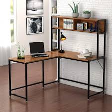 Having a busy office desk is not only. 55 Inch L Shaped Corner Computer Desk With Hutch On Sale Overstock 26029854
