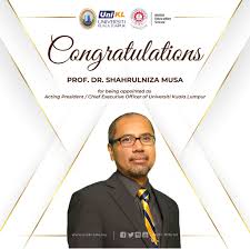 Unikl has 14 branch institutes spread. Unikl Page On Twitter We Would Like To Congratulate Prof Dr Shahrulniza Musa For His Appointment As The Acting President Chief Executive Officer Of Universiti Kuala Lumpur With Your Leadership And