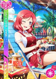 Nishikino maki is a character from love live!. Cards 1677 Maki Nishikino Ur Llsif En