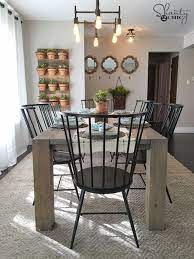 There are some specific details that we can find in a farmhouse kitchen, such as homemade elements, old materials, and distressing texture. Diy Modern Farmhouse Table As Seen On Hgtv Open Concept Shanty 2 Chic Modern Farmhouse Dining Room Farmhouse Dining Room Table Modern Farmhouse Furniture
