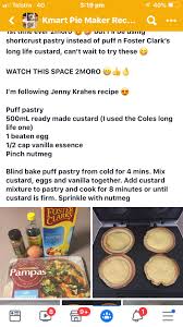 Kmart Pie Maker Custard Tart Pies Maker Mini Pie Maker Mini Pie Recipes