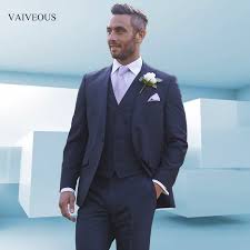 Was muss ein guter anzug können? Navy Blau Neue Design Hochzeit Anzuge Slim Fit Blazer Manner Anzug Nach Mass 3 Stuck Hochzeit Brautigam Anzug Jacke Hosen Weste Terno Designer Wedding Suits Wedding Suitwedding Designer Suits Aliexpress