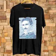 Details About Nikola Tesla Genius Inventor Electric Wizard Art T Shirt Size S 3xl