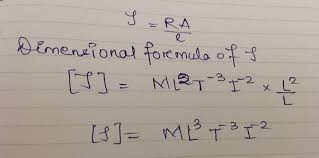 What Is Dimensional Formula For Resistivity Quora