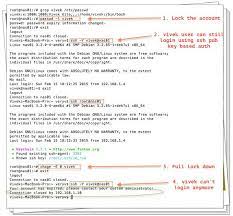 Jan 22, 2011 · posted by itsiti — january 22, 2011 in solaris — 1 comment. How To Lock An Account On Linux Nixcraft