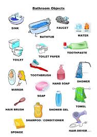 Bathroom Objects In 2020 Kids Worksheets Printables Printable Worksheets Worksheets