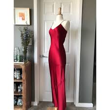 Nili lotan 88 printed brady tee. Nili Lotan Dresses Nili Lotan Red Silk Maxi Slip Dress Poshmark