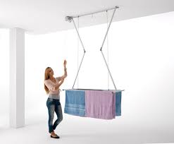This low profile designed ceiling mounted drying rack comes with 10m long traditional rope made from high quality cotton sash cord. Ceiling Mounted Pulley Clothes Airer Clothes Drying Rack Airer Foxydry Mini 120 Vertical Folding Laundry Drying Rack By Foxydry Shop Online For Homeware In The United States