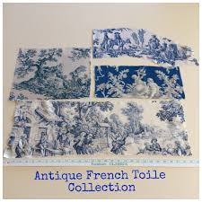 Antique French Toile De Jouy Collection Indigo Etsy French Antiques Toile Pattern French Toile