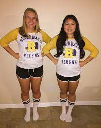 Our favorite riverdale gals are easy to emulate for this fun and simple costume. Riverdale Vixens Cheerleaders Betty Veronica Betty And Veronica Costumes Halloween Costumes Friends Cool Halloween Costumes