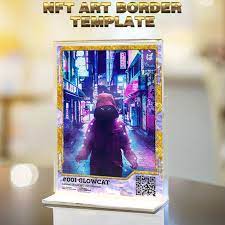 Nft Art Border Template Etsy In 2021 Border Templates Art Selling Artwork