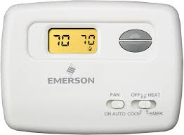 The safe box don't have any brand name in it i can't open it since i forgot the code and don't have a key as well. Emerson 1f79 111 Digital Non Programmable Thermostat Programmable Household Thermostats Amazon Com