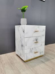 Overall, 36w x 19d x 29.75t. China White Marble Glass 3 Drawer Mdf Elegant And Modern Bedside Bedroom Furniture China Furniture Home Furniture