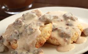 Easy Biscuits With Cream Gravy Recipe Recipe Sausage Gravy Best Biscuits And Gravy Gluten Free Biscuits