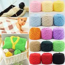 Slonli yarn for knitting and crochet with 12 assorted colors crocheting yarn for beginners kids adults. 100g 26 Colors Thickened Three Ply Soft Coral Fleece Knitting Wool Yarn Scarf Hat Sweater Yarn Ball Sale Banggood Com