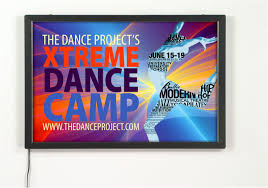 11 X 17 Indoor Lightbox Signs Black Economy Frame