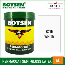 Boysen Permacoat Semi Gloss Latex White Acrylic Latex Paint 4l Lazada Ph Great savings free delivery / collection on many items.