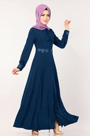Modaselvim Ferace Fularli Tas Isli Ferace Ah3215 Indigo Islamic Dress Fashion Dresses