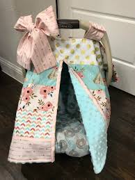 Baby Car Seat Canopy In Coral And Teal Floral Teepee Arrows Etsy Baby Car Seats Baby Girl Shower Gifts Baby Carseat Canopy