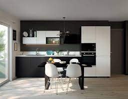 Cuisine noire ou blanche ? Cuisine Noire Et Blanche Modele De Cuisine Manhattan Par Socoo C Cuisine Noir Et Blanc Cuisine Noire Cuisine Moderne