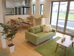 ナチュラル グリーンをテーマカラーとしたリビングダイニングコーディネート事例をご紹介 リビング インテリア アパート インテリア 家具 リビングダイニング コーディネート