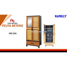 Kamu juga bisa menaruh dasi kerja di sisi pintu lemari ini di bagian pengaitnya. Lemari Pakaian Plastik Napolly Crs 5g5 Dkc Jogja Shopee Indonesia