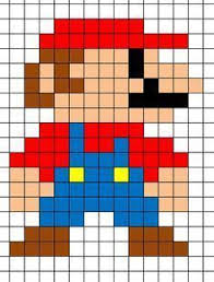 Pixel Art Mario Minecraft In 2020 Minecraft Pixel Art Pixel Art Grid Pixel Art