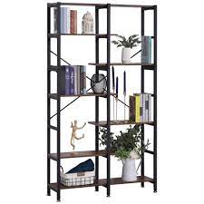 Acheter et vendre du design au meilleur prix n'a jamais été aussi simple! Etagere Bibliotheque Separateur De Piece Style Industriel En Escalier 6 Etageres Panneaux Particules Aspect Vieux Bois Metal Noir Bibliotheque Et Etagere Salon Meuble Gifi