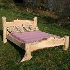 Rustic Oak Driftwood Bed Driftwood Furniture Wooden Bedroom Furniture Wooden Bed