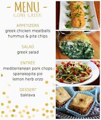 Dinner Party Menus Birthday Dinner Menu Dinner Party Menu Greek Dinners