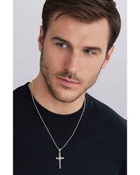 Lagos Men's Metallic Anthem Two-Tone Caviar Beaded Pendant necklaces