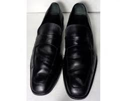 salvatore ferragamo black loafer mens shoes size 12