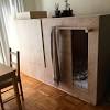 Imagine a comfortable dentist's chair with some portion of an eggshell providing shelter and privacy. 1