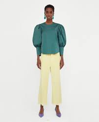 Cuerpo Manga Pliegues Volumen Moda Zara Vestidos Cruzados Zara