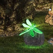 Denn sonst könnte feuchtigkeit ins innere der solarlampen. 2er Set Solar Aussen Deko Libelle Lampe Boden Leuchte Hof Weg Garten Farbwechsler Curlsshop Nl
