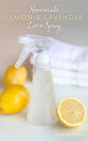 homemade lemon lavender linen spray