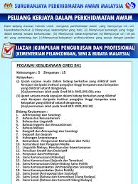 Check spelling or type a new query. Jawatan Kosong Kementerian Pelancongan Seni Dan Budaya Malaysia 2019 Sumber Kerjaya