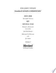 Kjv Standard Lesson Commentary 2019 2020 Pdf Download In 2020 Bible Commentary Bible Translations Bible Text