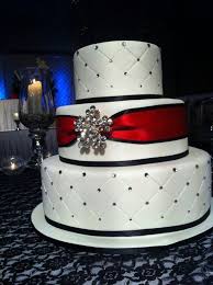 Black And White Wedding Cakes With Bling Red Black And White Wedding Cake Bling Bling Bling White Wedding Cakes Black And White Wedding Cake Wedding Cakes