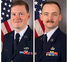 Huge congrats to two outstanding members of the USAF Heritage of America  Band! 🎉 We're thrilled to announce the well-deserved promotions of Staff  Sergeant Brian Bean, trumpet, and Staff Sergeant Levi Cull,
