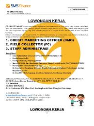 Pos indonesia merupakan sebuah badan usaha milik negara (bumn) indonesia yang bergerak di bidang layanan pos. Form Lamaran Pekerjaan Pt Sms Finance