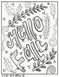 Therapeutic effects of coloring pages. Fall Coloring Pages Doodle Art Alley
