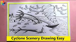 How to draw a kitten easy cute pun art #13. Natural Disasters Scenery Art Drawing Scenes Of Earthquake Cracks Pencil Drawing Youtube