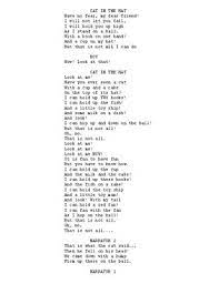 Cat In The Hat Reader S Theatre Script By Kevin Sheehan Tpt
