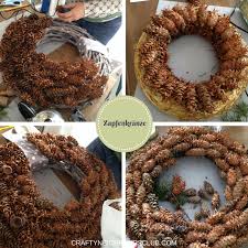 Wunderschone Zapfen Kranze Selbstgemacht Crafty Neighbours Club Tannenzapfen Dekor Weihnachtsdekoration Selbstgemacht