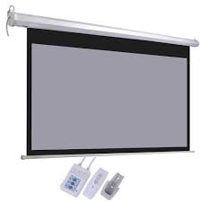 Thelashop 100 16 9 Electric Motorized Projector Screen Wall Ceiling W Remote Projector Screen Projection Screen Home Theater Projectors