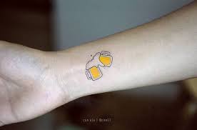 Pin By Maks Sharyi On Tattoos Friendship Tattoos Beer Tattoos Mini Tattoos
